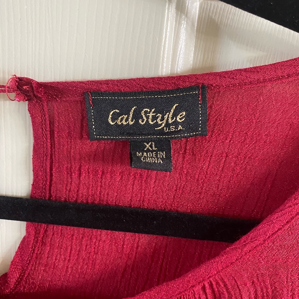 Cal Style Red Dress - Picture 2 of 3